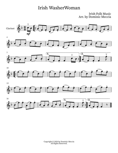 Irish WasherWoman (arr. Dominic Meccia)