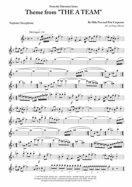 Theme From "the A Team" (arr. Diego Marani)