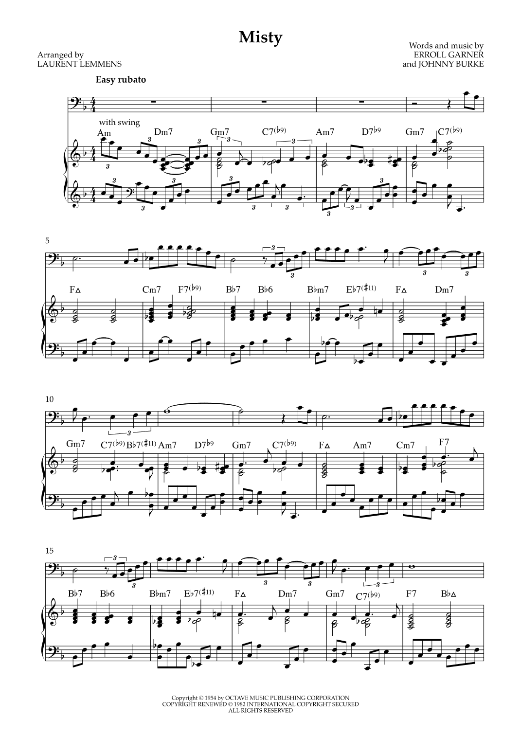 Misty (arr. Laurent Lemmens)