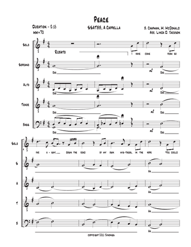 Peace (arr. Linda D. Jackson)