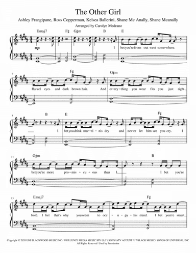 The Other Girl (arr. Carolyn Medrano)