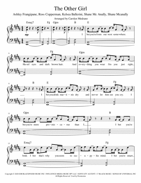 The Other Girl (arr. Carolyn Medrano)