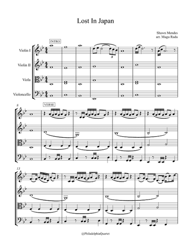 Lost In Japan (arr. Mugu Radu)