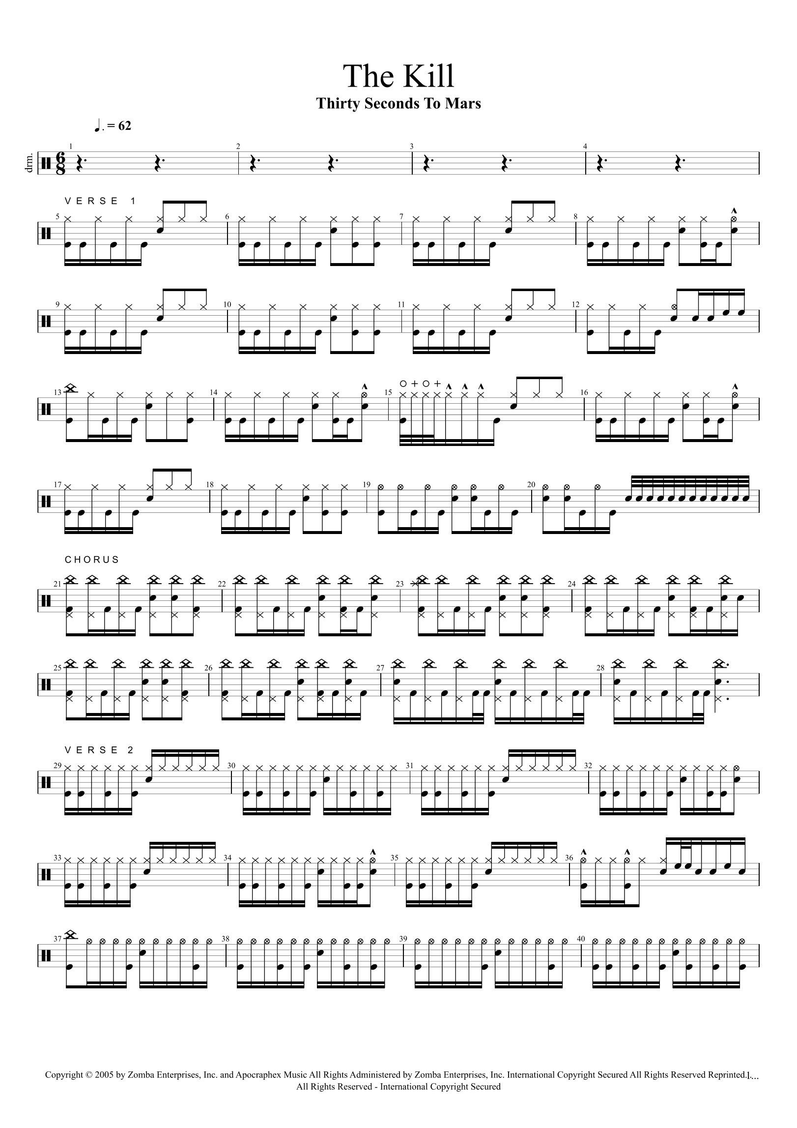 The Kill (bury Me) (arr. Cyril Mayer)