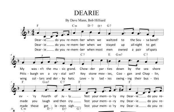Dearie (arr. Paul Hemmer)