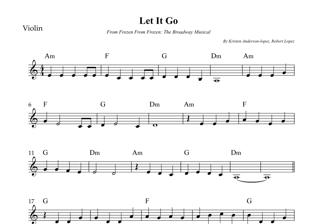 Let It Go (arr. Wesley S. SIlva)