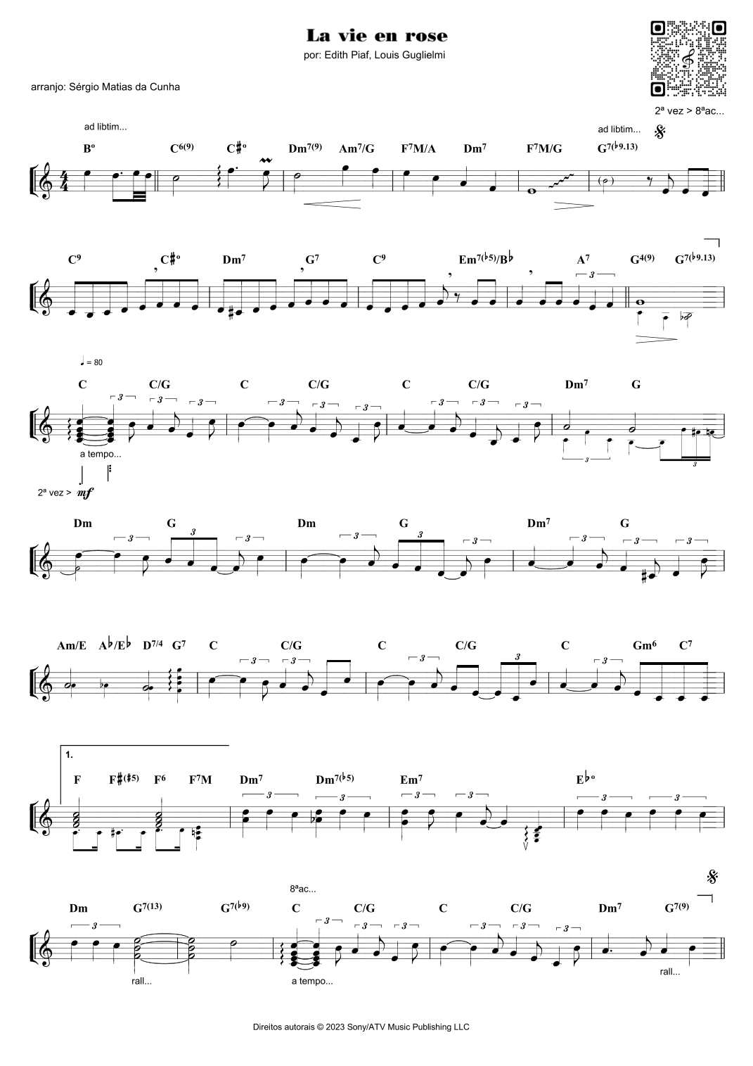 La Vie En Rose (arr. Sérgio Matias da Cunha)