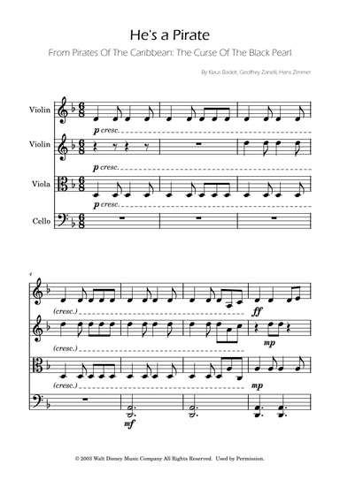 He's A Pirate (arr. Ygor Nunes)