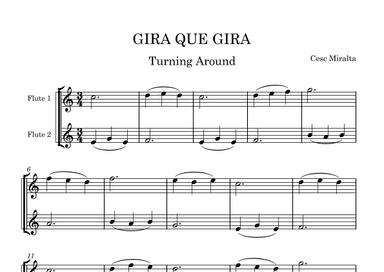 GIRA QUE GIRA Fl Duet