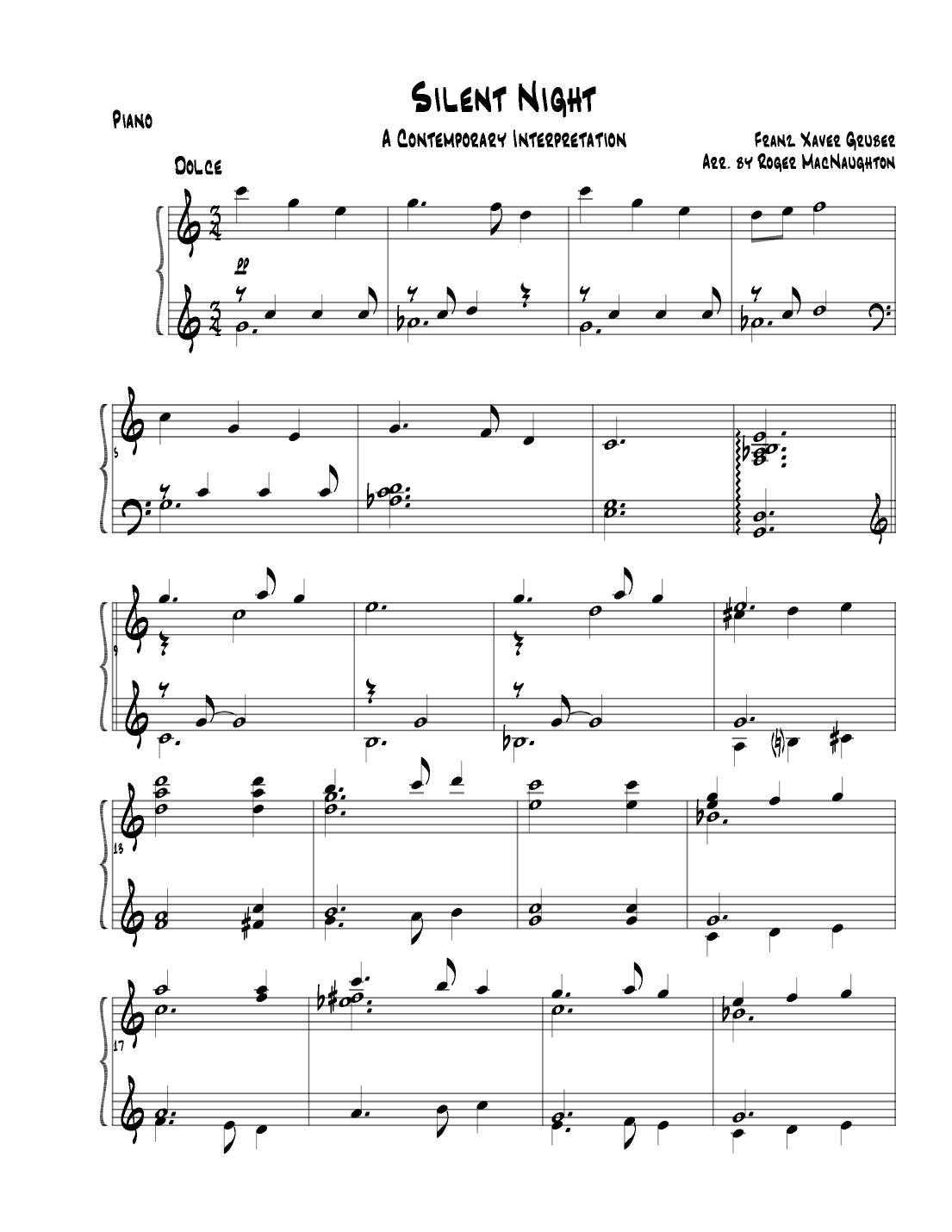 Silent Night (arr. Roger MacNaughton)