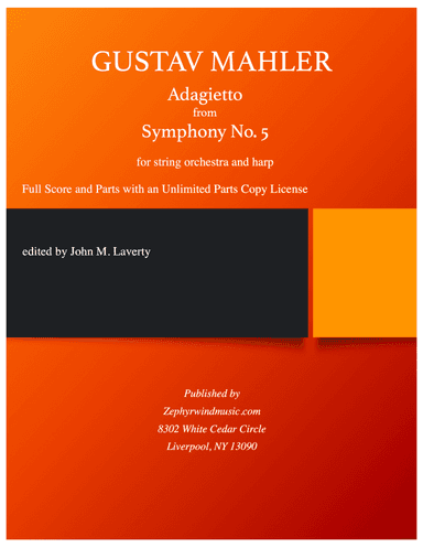 Adagietto from Symphony No. 5 for Harp and Strings (arr. John M. Laverty)