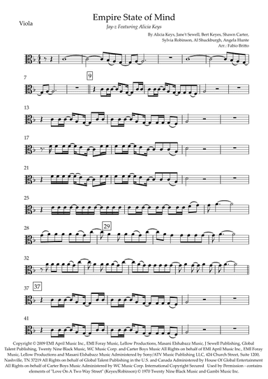 Empire State Of Mind (arr. Fabio Britto)