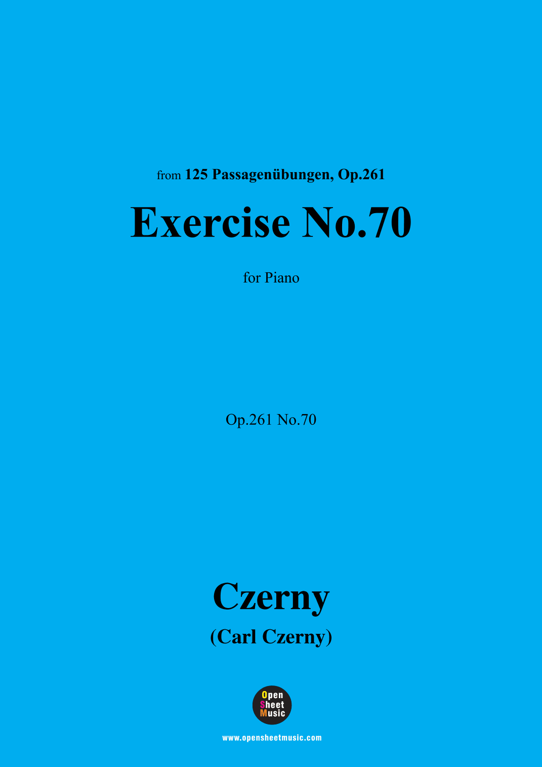 C. Czerny-Exercise No.70,Op.261 No.70 (arr. OSM Press)