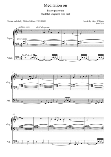 Pastor Pastorum, for Organ (arr. Nigel Williams)