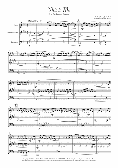 This Is Me (arr. Robert Newth)