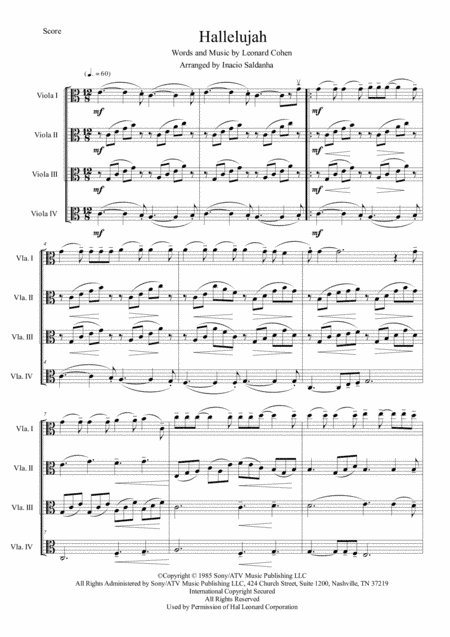 Hallelujah (arr. Inacio Saldanha)