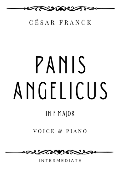 Franck - Panis Angelicus in F Major - Intermediate (arr. Piacere Music Sheets)