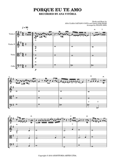 Porque Eu Te Amo (arr. Felipe Abel)