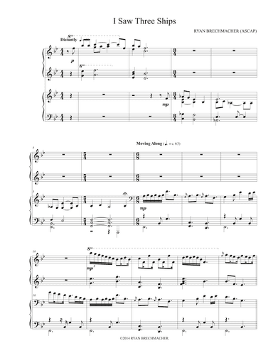 I Saw Three Ships (arr. Ryan Brechmacher)