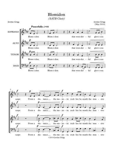 Blomidon (SATB Choir)