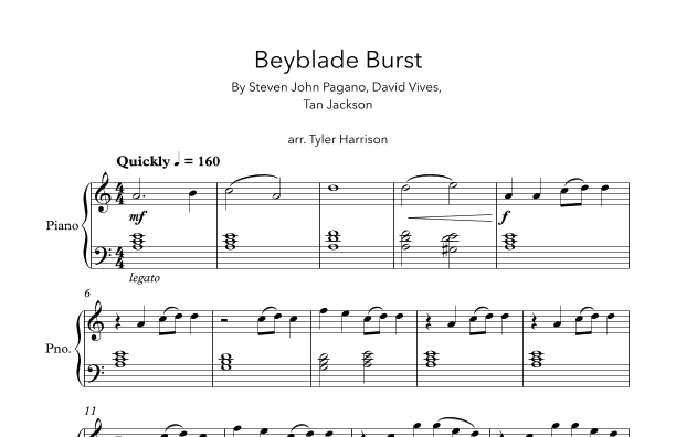 Beyblade Burst (arr. Tyler Harrison)