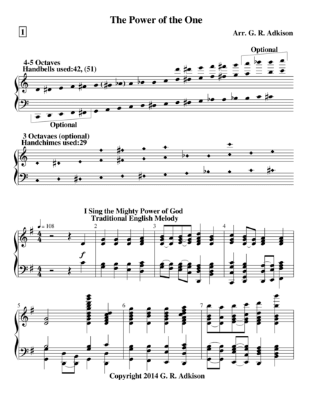 The Power of the One (arr. G. R. Adkison)