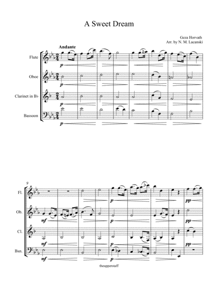 A Sweet Dream (arr. Nick Lacanski)