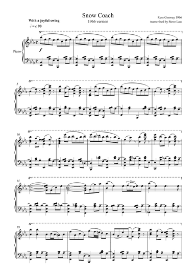 Snow Coach (arr. Steve Law)