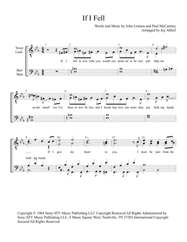 If I Fell (arr. Jay Althof)