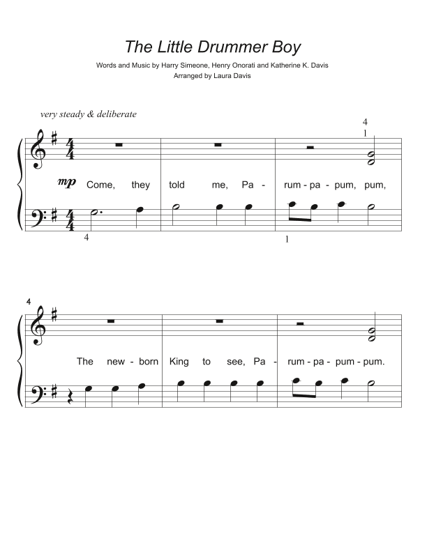 The Little Drummer Boy (arr. Laura Davis)