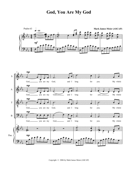 God, You Are My God (Psalm 63)