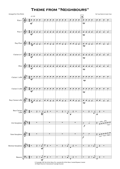 Theme From Neighbours (arr. Chris Pettitt)