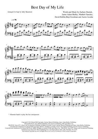 Best Day Of My Life (arr. Sally Beaumont)