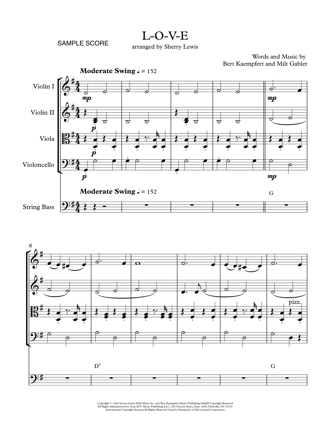 L-o-v-e (arr. Sherry Lewis)