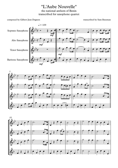 L'Aube Nouvelle (arr. Sam Bateman)