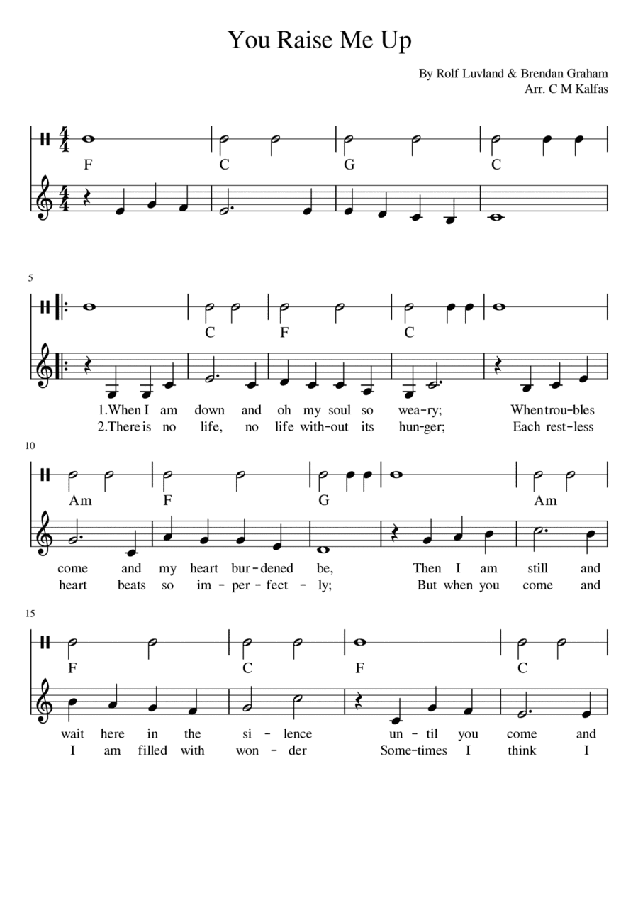 You Raise Me Up (arr. Christy)