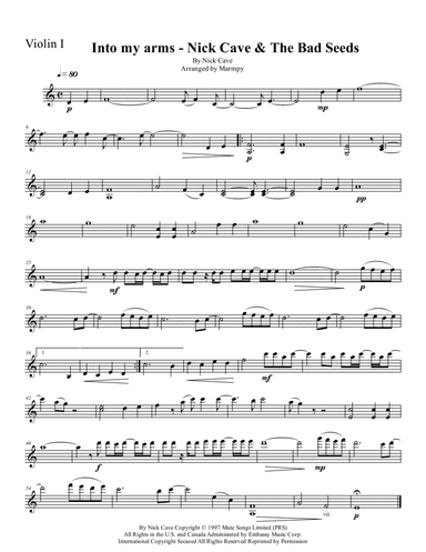 Into My Arms (arr. Marmpy)
