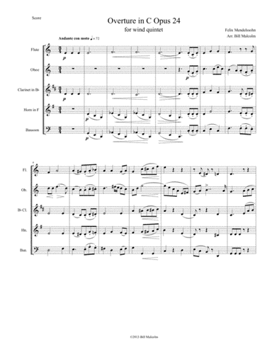 Overture in C Opus 24 (arr. Bill Malcolm)
