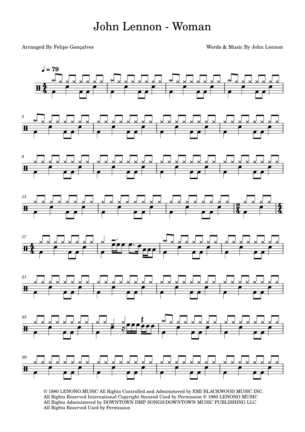 Woman (arr. Felipe Gonçalves)