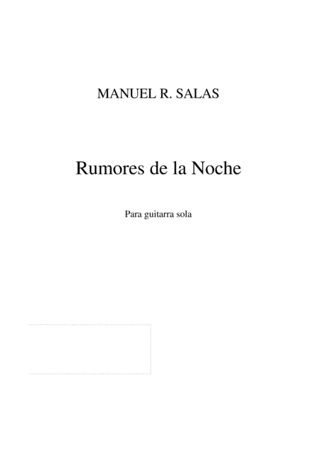 Rumores de la noche
