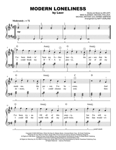 Modern Loneliness (arr. Matt Dorland)
