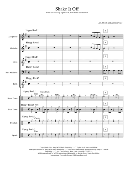 Shake It Off (arr. Chuck and Jennifer Case)