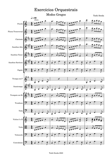 Exercícios Orquestrais - Modos Gregos