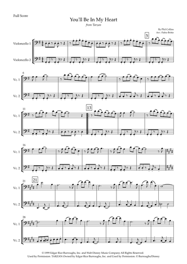 You'll Be In My Heart (arr. Fabio Britto)