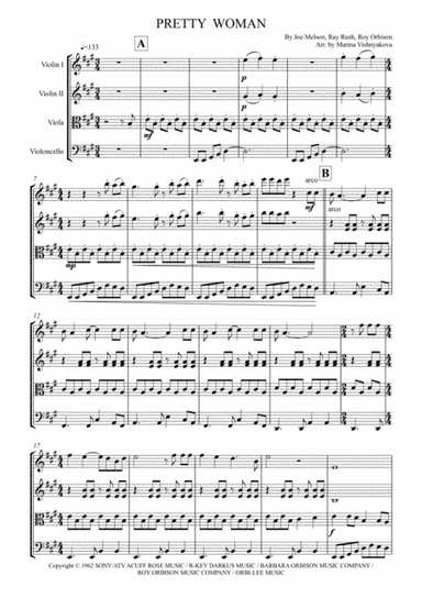 Oh, Pretty Woman (arr. Arranged by Marina Vishnyakova)