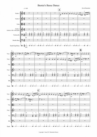 Burnie's Basse Dance for String Orchestra