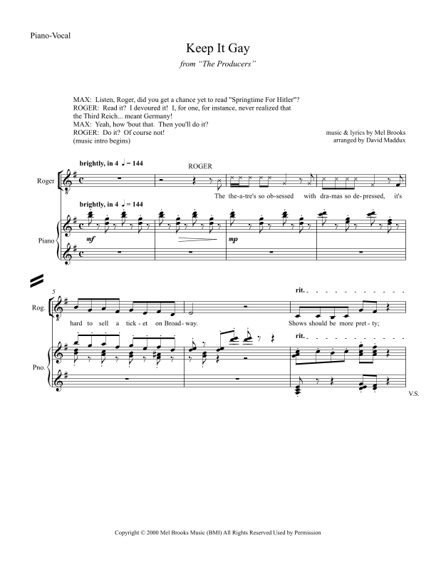 Keep It Gay (arr. David Maddux)