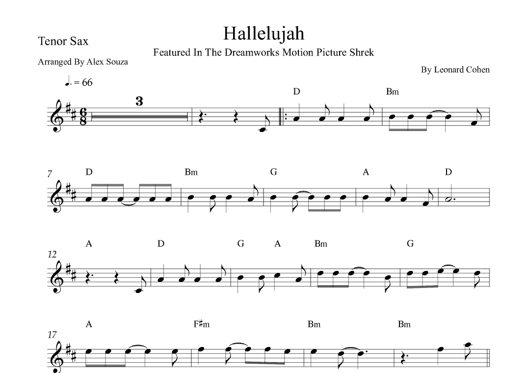 Hallelujah (arr. Alex Souza)