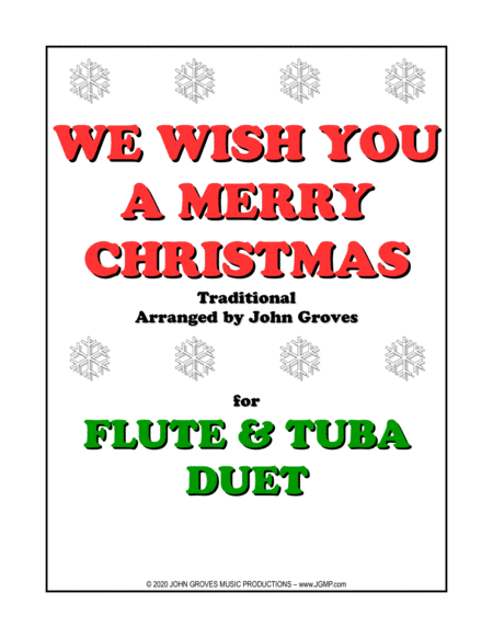 We Wish You A Merry Christmas - Flute & Tuba Duet (arr. John Groves)