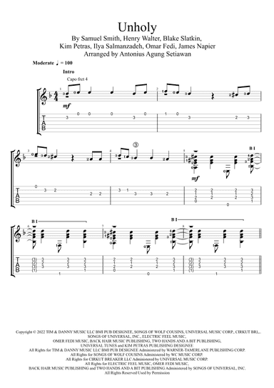 Unholy (arr. Antonius Agung Setiawan)